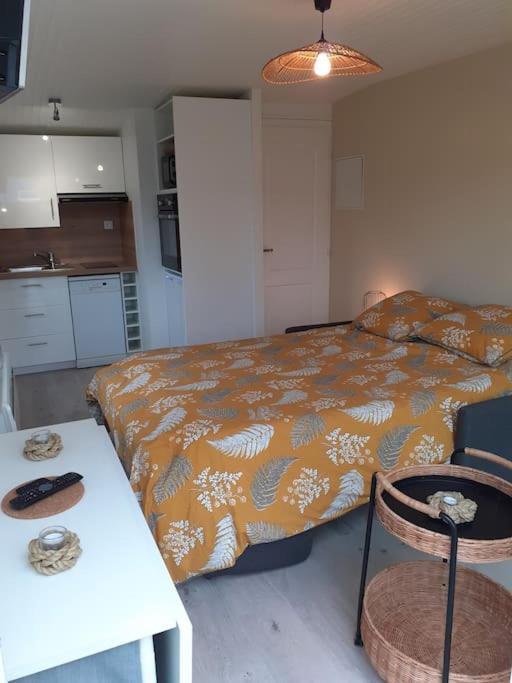 Studio Canape Convertible 2 Pers Avec Jardin Et Parking Clos 멜리몽-플라주 외부 사진